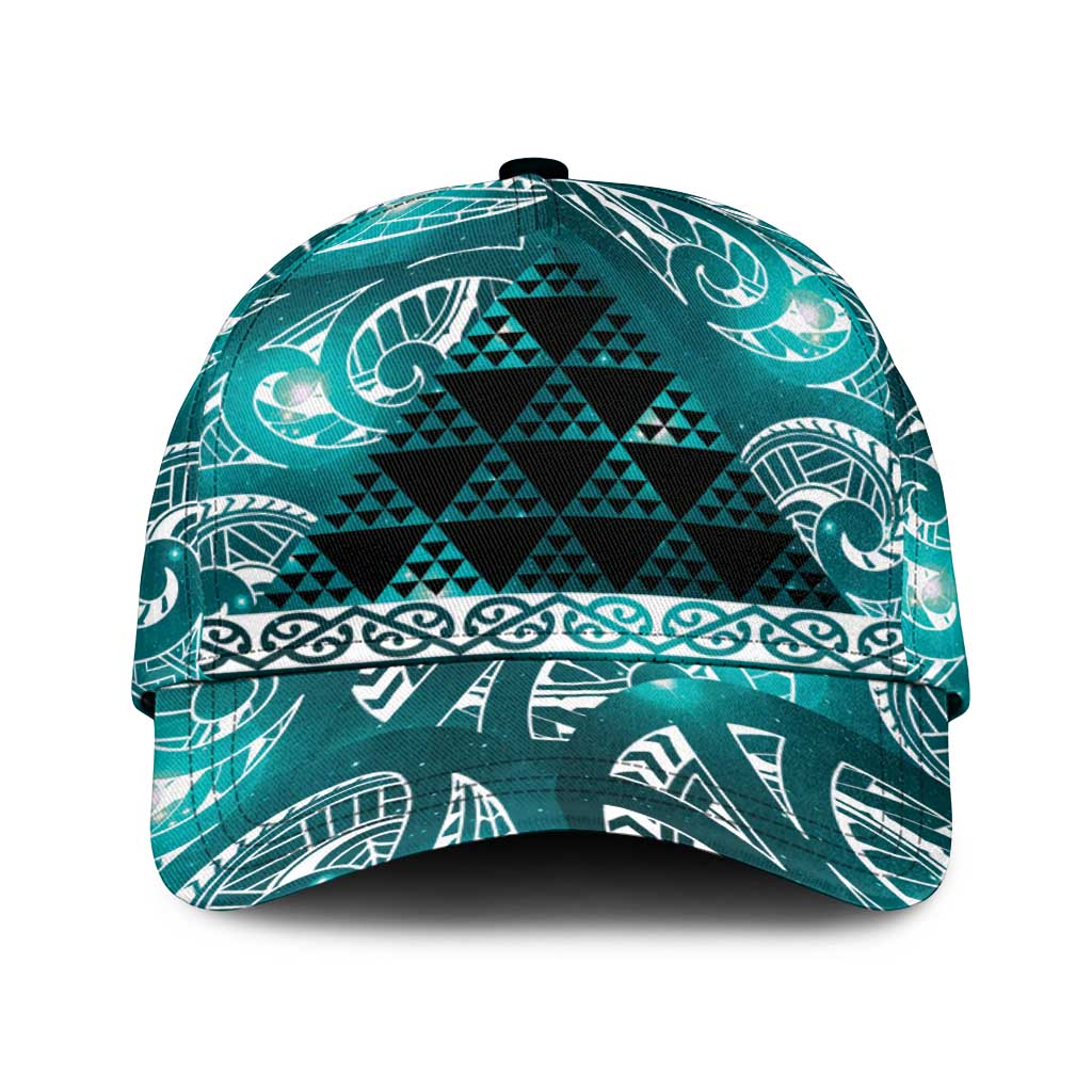 Matariki New Zealand Classic Cap NZ Niho Taniwha Maori New Year Cyan Galaxy