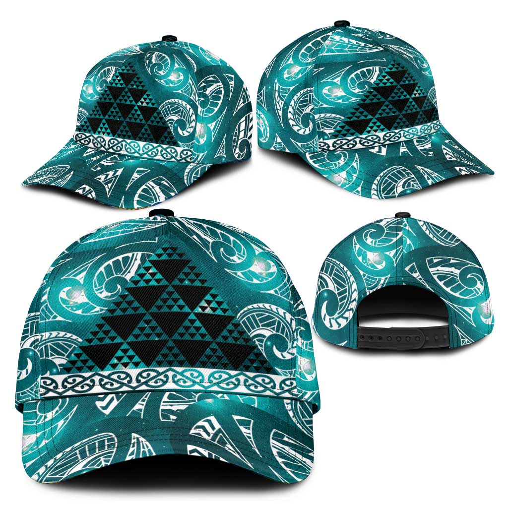 Matariki New Zealand Classic Cap NZ Niho Taniwha Maori New Year Cyan Galaxy