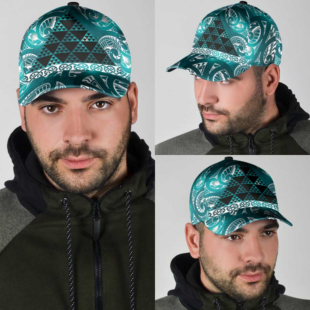 Matariki New Zealand Classic Cap NZ Niho Taniwha Maori New Year Cyan Galaxy