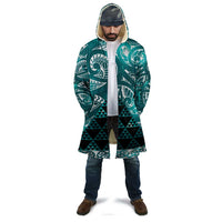 Matariki New Zealand Cloak NZ Niho Taniwha Maori New Year Cyan Galaxy LT14 - Polynesian Pride