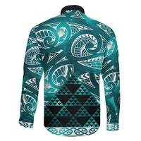 Matariki New Zealand Family Matching Tank Maxi Dress and Hawaiian Shirt NZ Niho Taniwha Maori New Year Cyan Galaxy