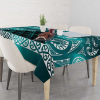 Matariki New Zealand Tablecloth NZ Niho Taniwha Maori New Year Cyan Galaxy LT14 - Polynesian Pride