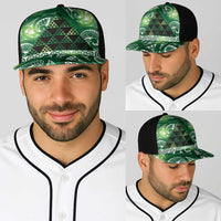 Matariki New Zealand Baseball Net Cap NZ Niho Taniwha Maori New Year Green Galaxy LT14 - Polynesian Pride