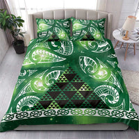 Matariki New Zealand Bedding Set NZ Niho Taniwha Maori New Year Green Galaxy LT14 - Polynesian Pride