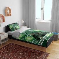 Matariki New Zealand Bedding Set NZ Niho Taniwha Maori New Year Green Galaxy LT14 - Polynesian Pride