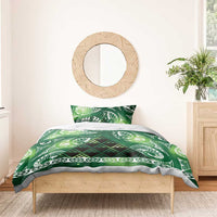 Matariki New Zealand Bedding Set NZ Niho Taniwha Maori New Year Green Galaxy LT14 - Polynesian Pride