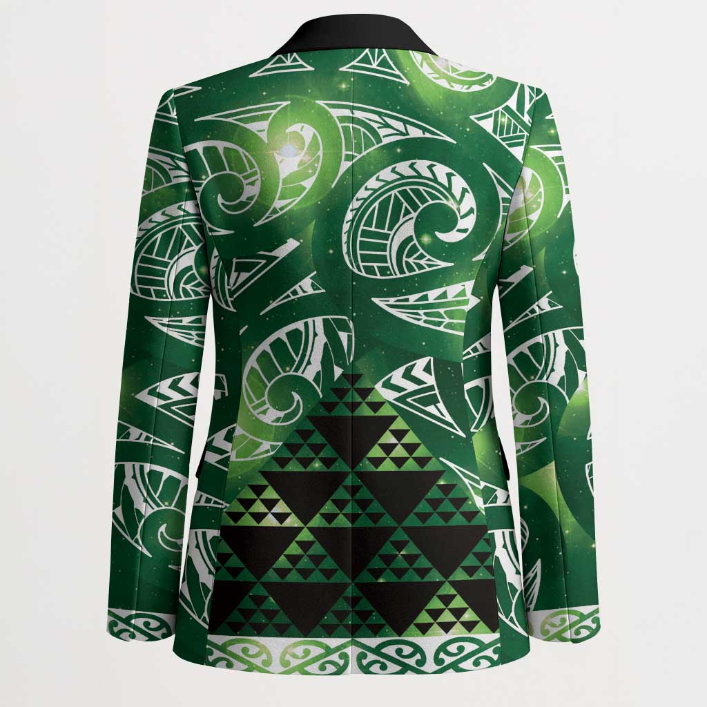 Matariki New Zealand Blazer NZ Niho Taniwha Maori New Year Green Galaxy LT14 - Polynesian Pride