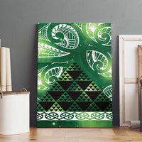 Matariki New Zealand Canvas Wall Art NZ Niho Taniwha Maori New Year Green Galaxy LT14 - Polynesian Pride