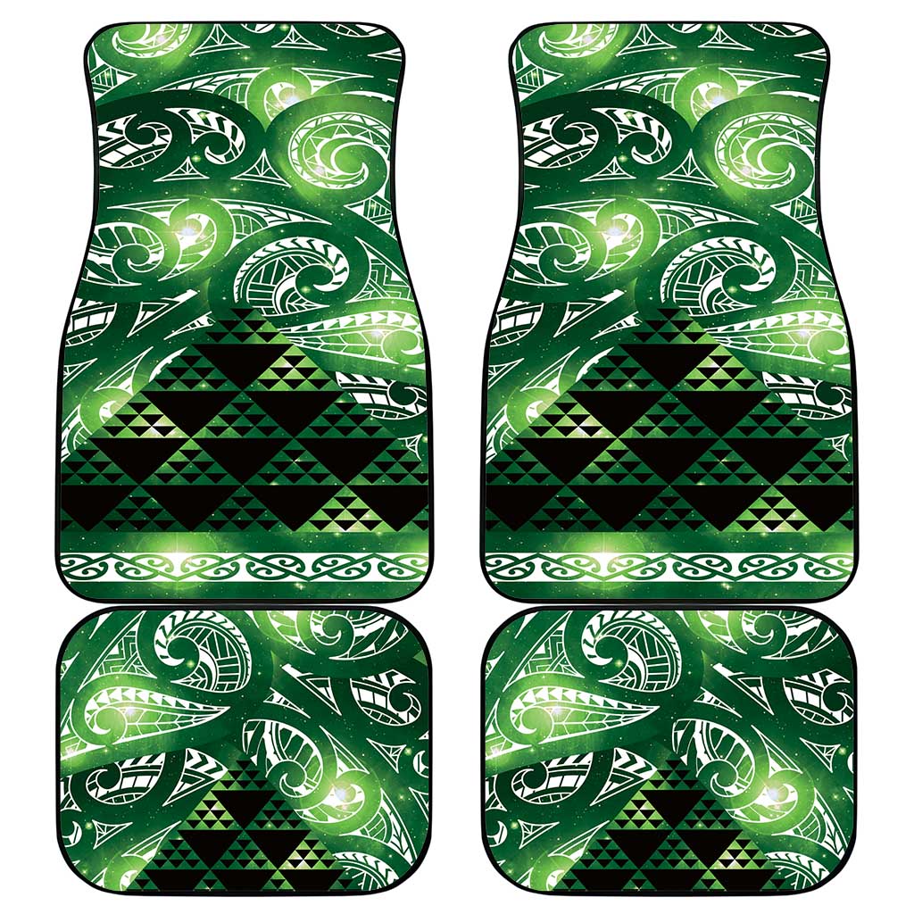 Matariki New Zealand Car Mats NZ Niho Taniwha Maori New Year Green Galaxy LT14 - Polynesian Pride