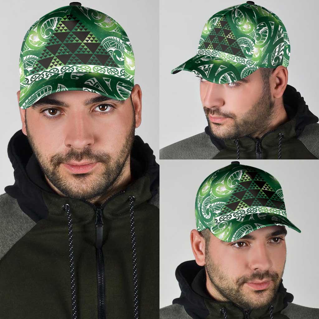Matariki New Zealand Classic Cap NZ Niho Taniwha Maori New Year Green Galaxy