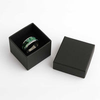 Matariki New Zealand Classic Ring NZ Niho Taniwha Maori New Year Green Galaxy LT14 - Polynesian Pride