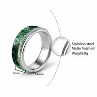 Matariki New Zealand Classic Ring NZ Niho Taniwha Maori New Year Green Galaxy LT14 - Polynesian Pride