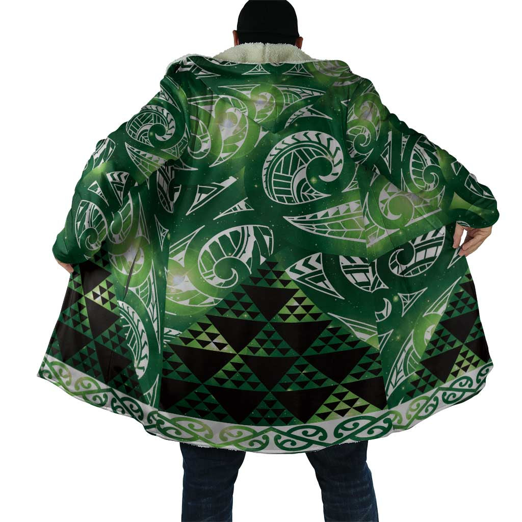 Matariki New Zealand Cloak NZ Niho Taniwha Maori New Year Green Galaxy LT14 - Polynesian Pride