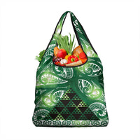 Matariki New Zealand Grocery Bag NZ Niho Taniwha Maori New Year Green Galaxy LT14 1-pack One Size Green - Polynesian Pride