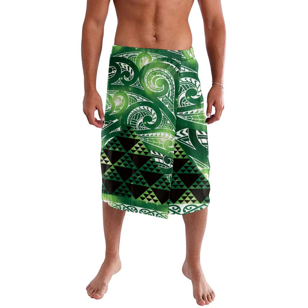 Matariki New Zealand Lavalava NZ Niho Taniwha Maori New Year Green Galaxy LT14 Green - Polynesian Pride