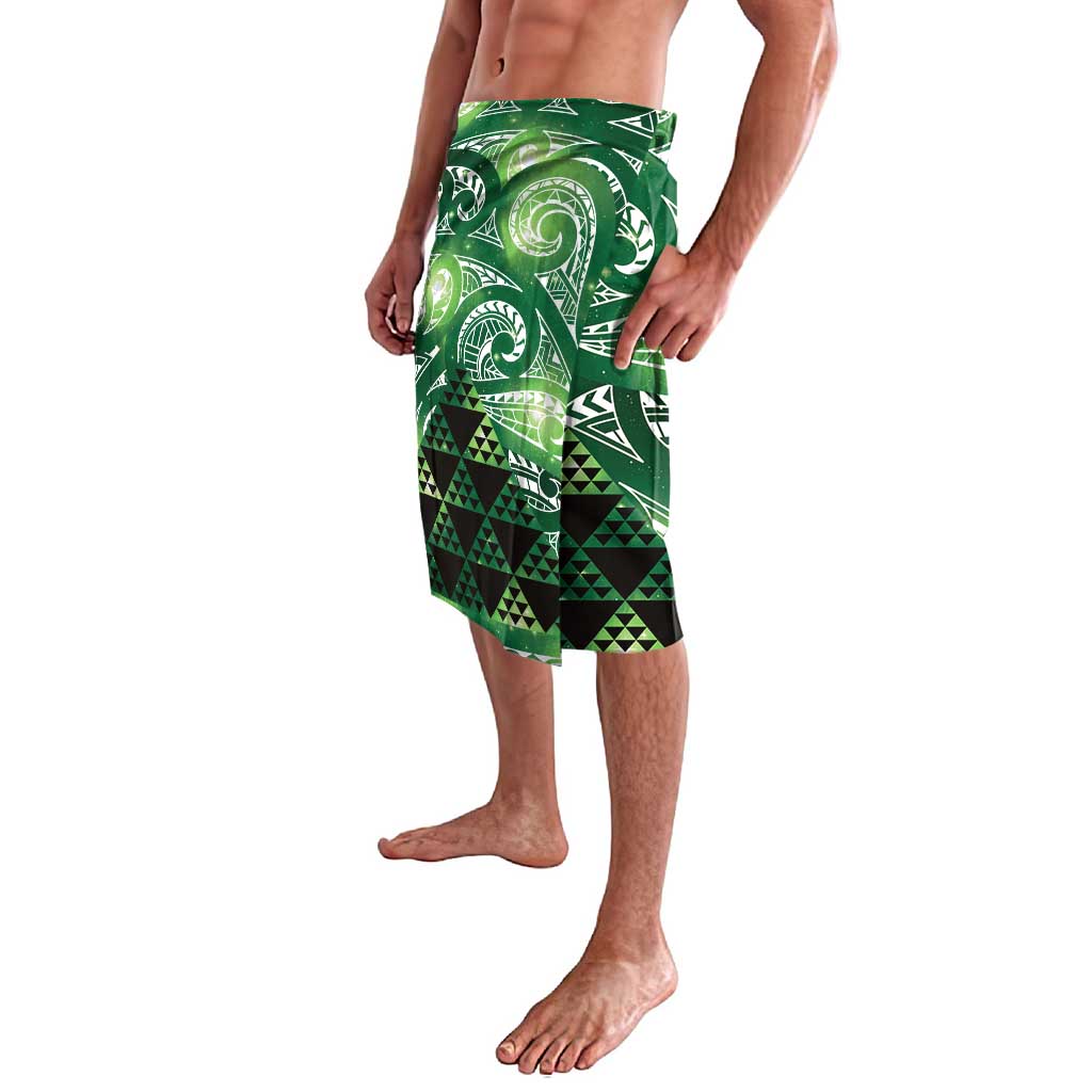 Matariki New Zealand Lavalava NZ Niho Taniwha Maori New Year Green Galaxy LT14 - Polynesian Pride