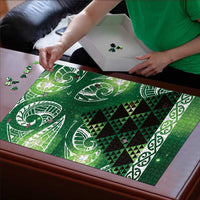 Matariki New Zealand Puzzle NZ Niho Taniwha Maori New Year Green Galaxy LT14 - Polynesian Pride