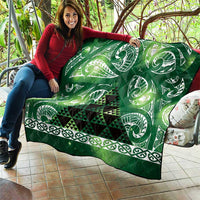 Matariki New Zealand Quilt NZ Niho Taniwha Maori New Year Green Galaxy LT14 - Polynesian Pride
