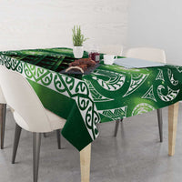 Matariki New Zealand Tablecloth NZ Niho Taniwha Maori New Year Green Galaxy LT14 - Polynesian Pride