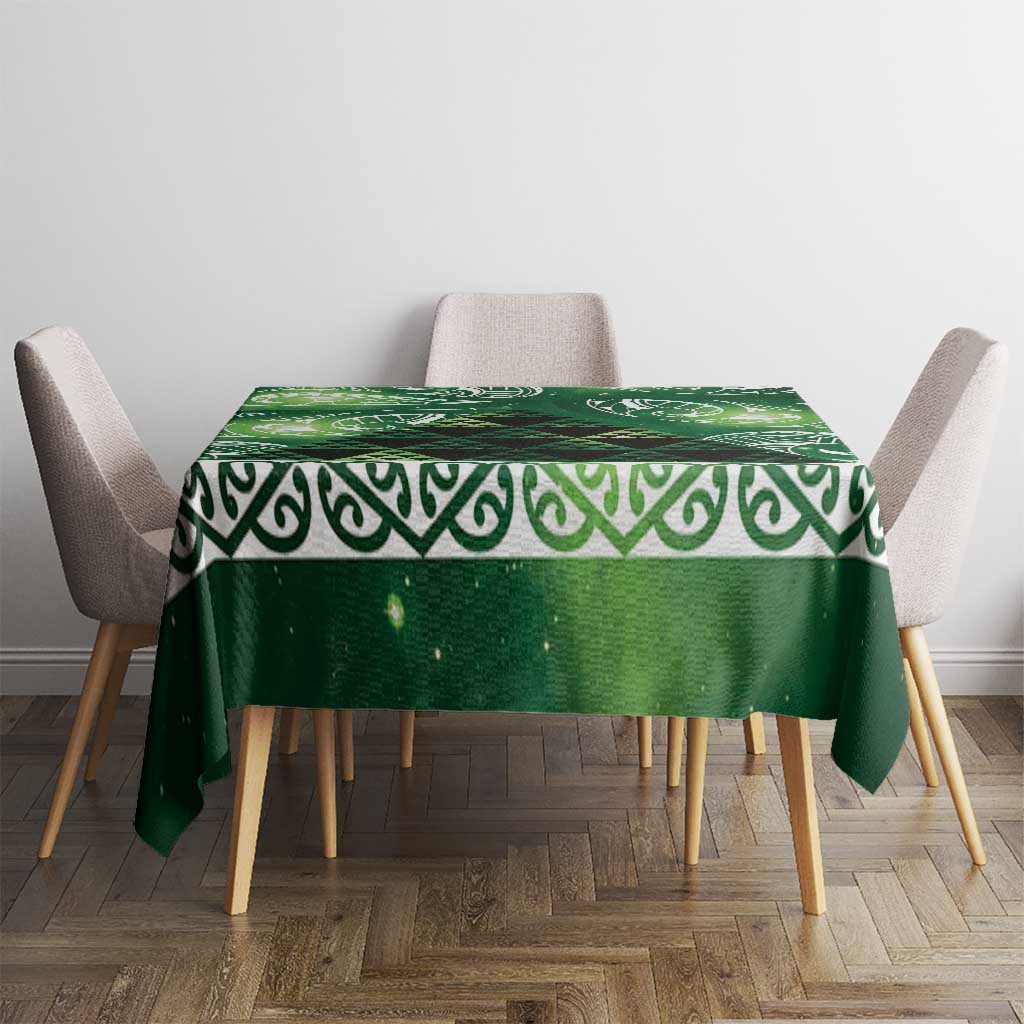 Matariki New Zealand Tablecloth NZ Niho Taniwha Maori New Year Green Galaxy LT14 - Polynesian Pride