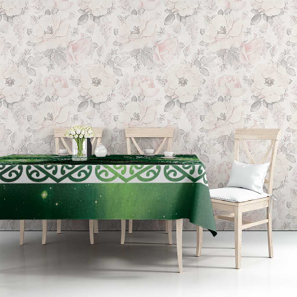 Matariki New Zealand Tablecloth NZ Niho Taniwha Maori New Year Green Galaxy LT14 - Polynesian Pride