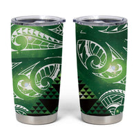 Matariki New Zealand Tumbler Cup NZ Niho Taniwha Maori New Year Green Galaxy LT14 Green - Polynesian Pride