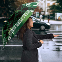Matariki New Zealand Umbrella NZ Niho Taniwha Maori New Year Green Galaxy LT14 - Polynesian Pride