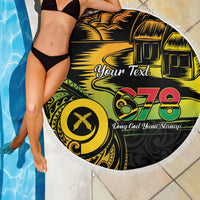 Personalised Vanuatu 678 Beach Blanket Proud To Be A Ni-Van LT14 - Polynesian Pride