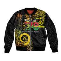 Personalised Vanuatu 678 Bomber Jacket Proud To Be A Ni-Van LT14 Unisex Black - Polynesian Pride