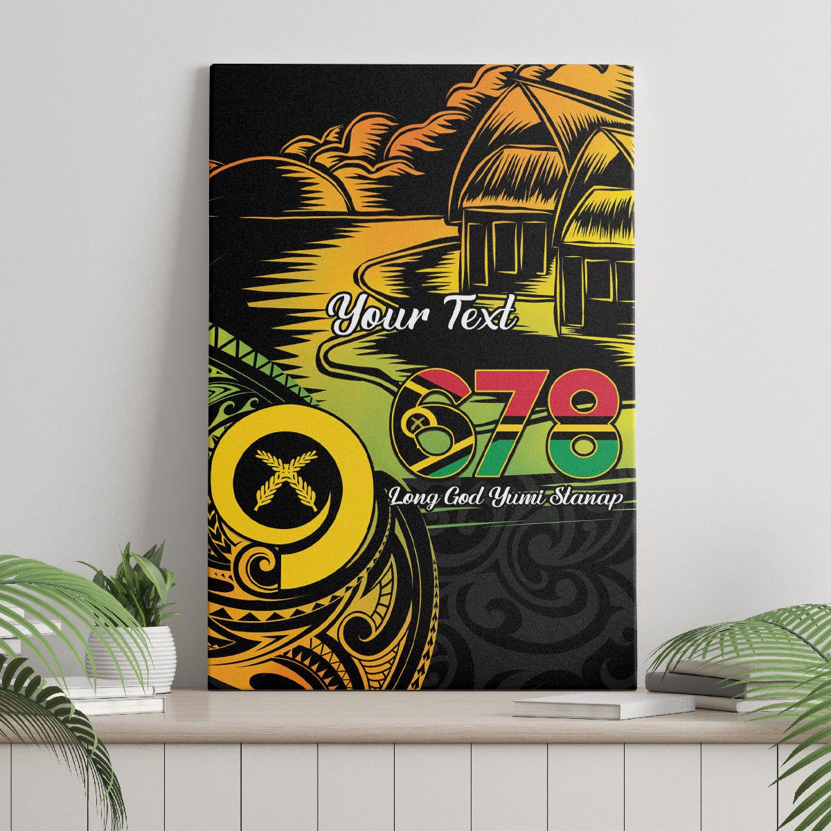 Personalised Vanuatu 678 Canvas Wall Art Proud To Be A Ni-Van LT14 - Polynesian Pride