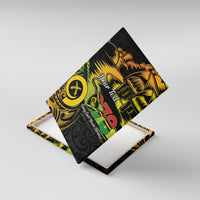 Personalised Vanuatu 678 Canvas Wall Art Proud To Be A Ni-Van LT14 With Frame Black - Polynesian Pride