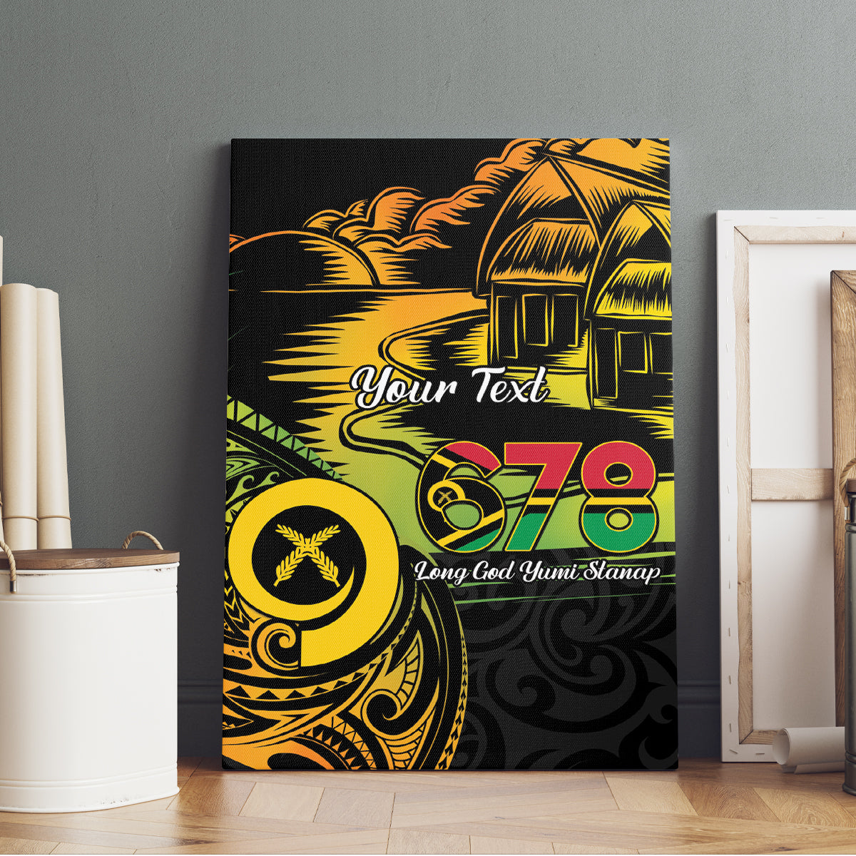 Personalised Vanuatu 678 Canvas Wall Art Proud To Be A Ni-Van LT14 - Polynesian Pride