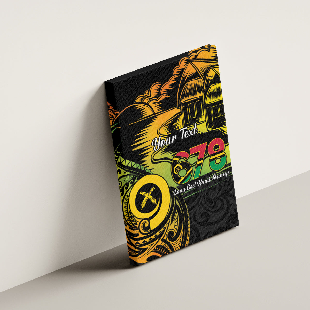 Personalised Vanuatu 678 Canvas Wall Art Proud To Be A Ni-Van LT14 - Polynesian Pride