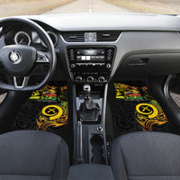 Personalised Vanuatu 678 Car Mats Proud To Be A Ni-Van LT14 Set 2pcs - Front Black - Polynesian Pride