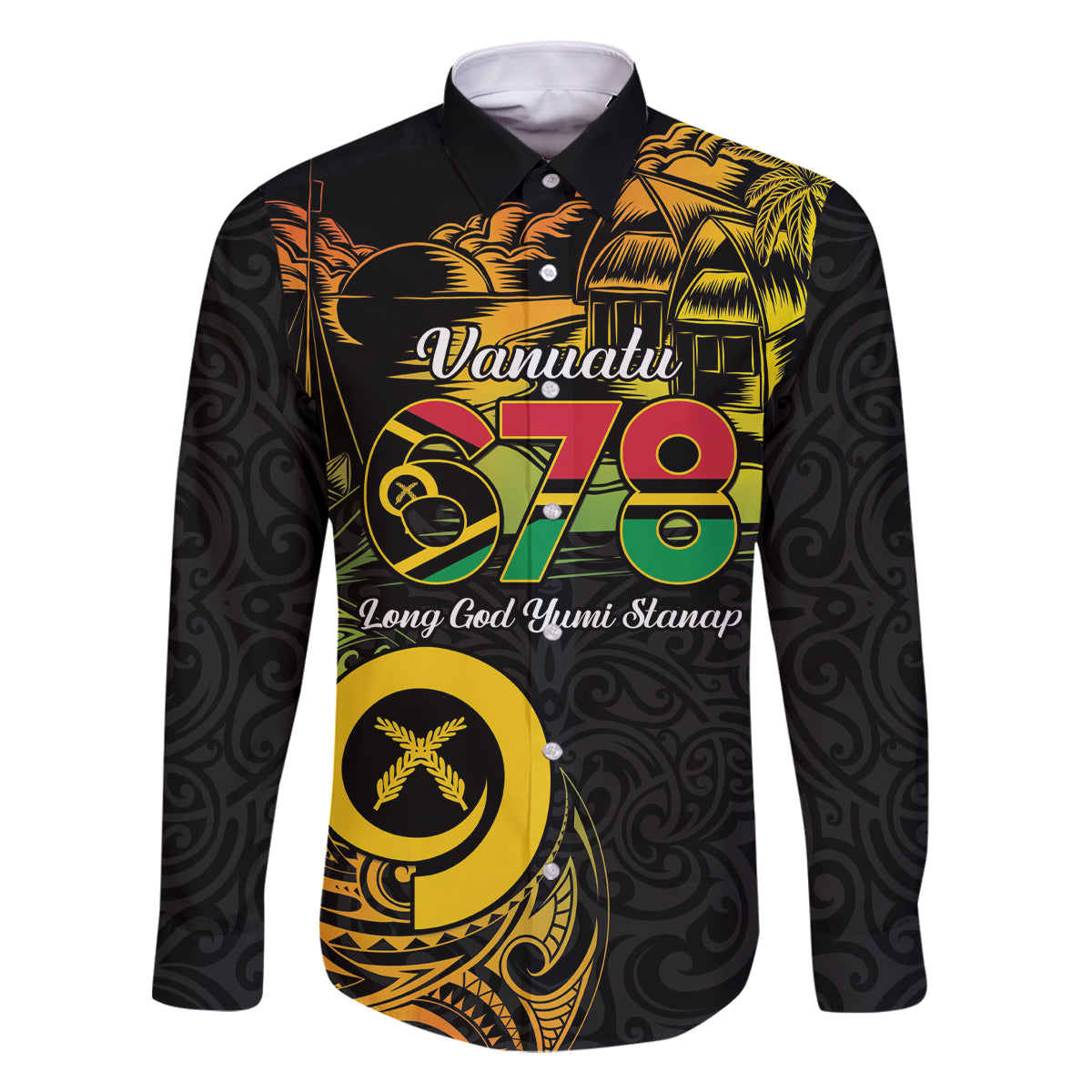 Personalised Vanuatu 678 Family Matching Off The Shoulder Long Sleeve Dress and Hawaiian Shirt Proud To Be A Ni-Van