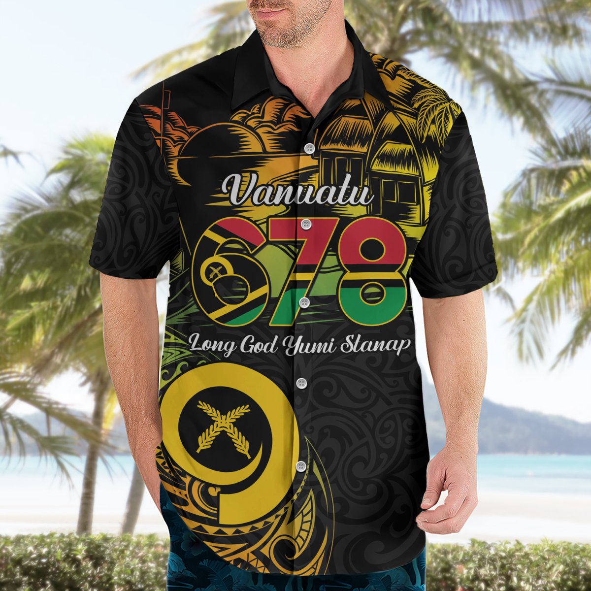 Personalised Vanuatu 678 Hawaiian Shirt Proud To Be A Ni-Van LT14 - Polynesian Pride