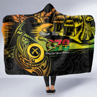 Personalised Vanuatu 678 Hooded Blanket Proud To Be A Ni-Van LT14 - Polynesian Pride
