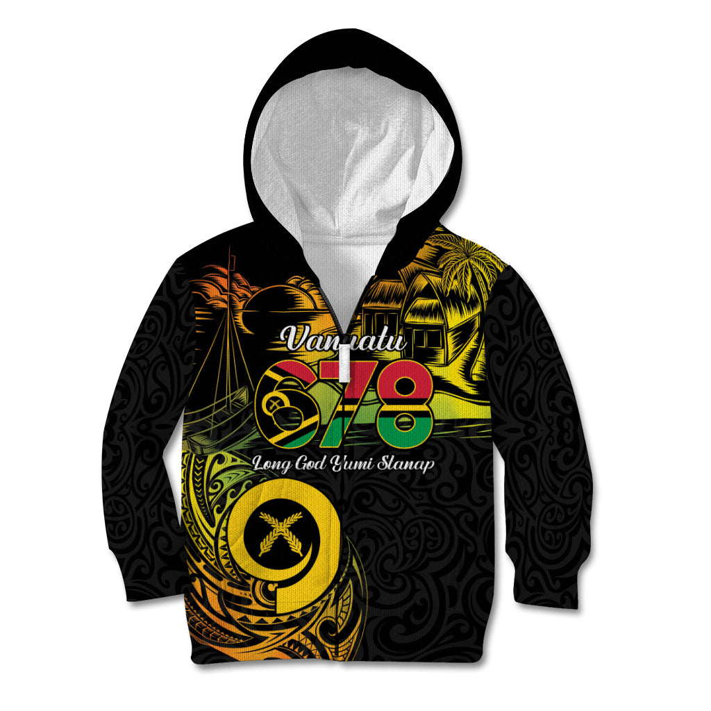 Personalised Vanuatu 678 Kid Hoodie Proud To Be A Ni-Van