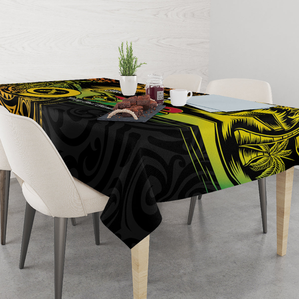 Personalised Vanuatu 678 Tablecloth Proud To Be A Ni-Van LT14 - Polynesian Pride