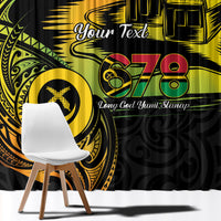 Personalised Vanuatu 678 Window Curtain Proud To Be A Ni-Van LT14 - Polynesian Pride