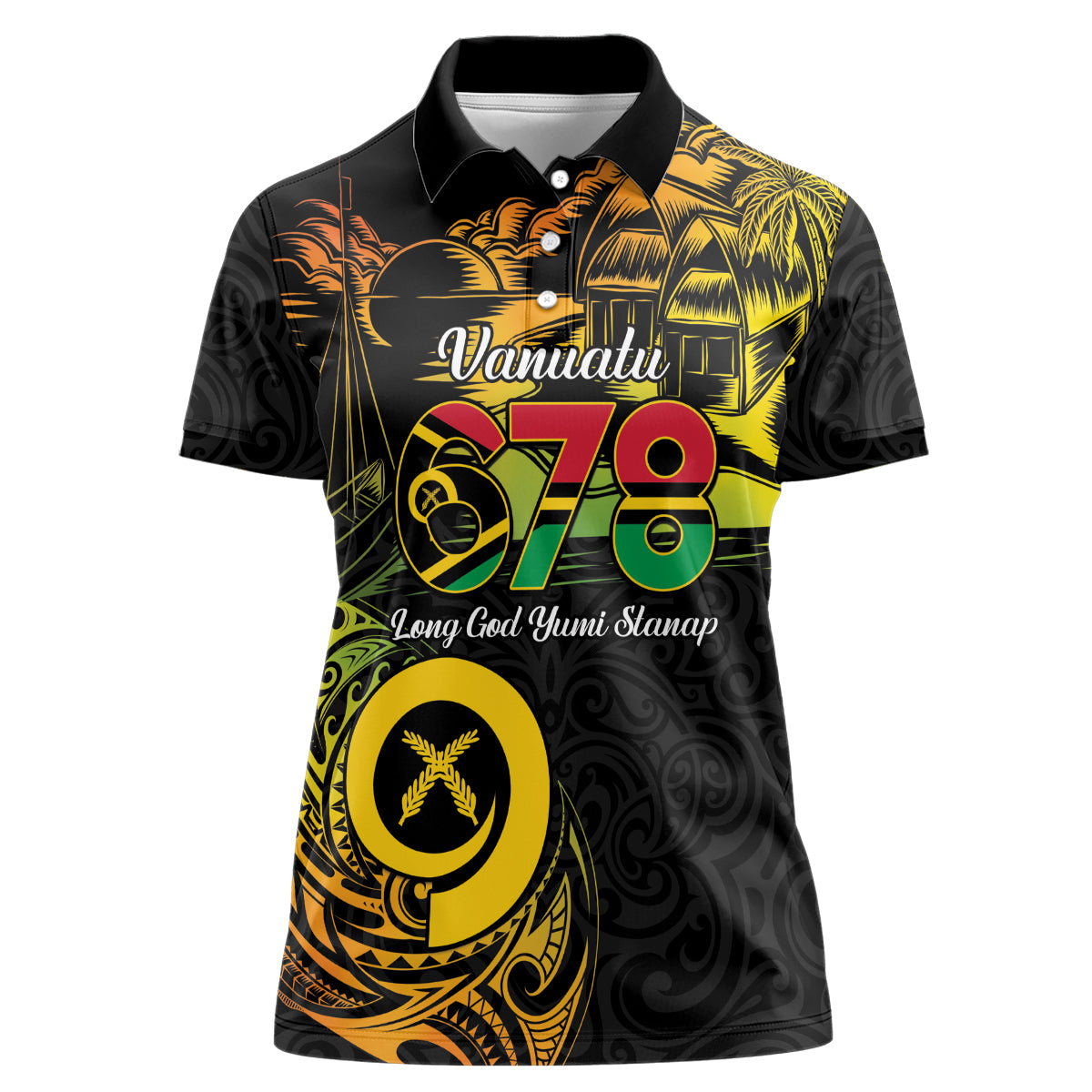 Personalised Vanuatu 678 Women Polo Shirt Proud To Be A Ni-Van