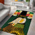 Vanuatu Triton's Trumpet Area Rug Tropical Flowers Vanuatuan Map