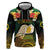 Vanuatu Triton's Trumpet Hoodie Tropical Flowers Vanuatuan Map