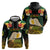 Vanuatu Triton's Trumpet Hoodie Tropical Flowers Vanuatuan Map