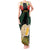 Vanuatu Triton's Trumpet Tank Maxi Dress Tropical Flowers Vanuatuan Map