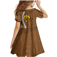 Vanuatu Coconut Crab Family Matching Mermaid Dress and Hawaiian Shirt Ni-Van Tropical Leaves With Sand Drawing Art