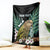 Personalised New Zealand Kakapo Blanket Aotearoa Fern With Manuka