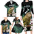 Personalised New Zealand Kakapo Family Matching Long Sleeve Bodycon Dress and Hawaiian Shirt Aotearoa Fern With Manuka