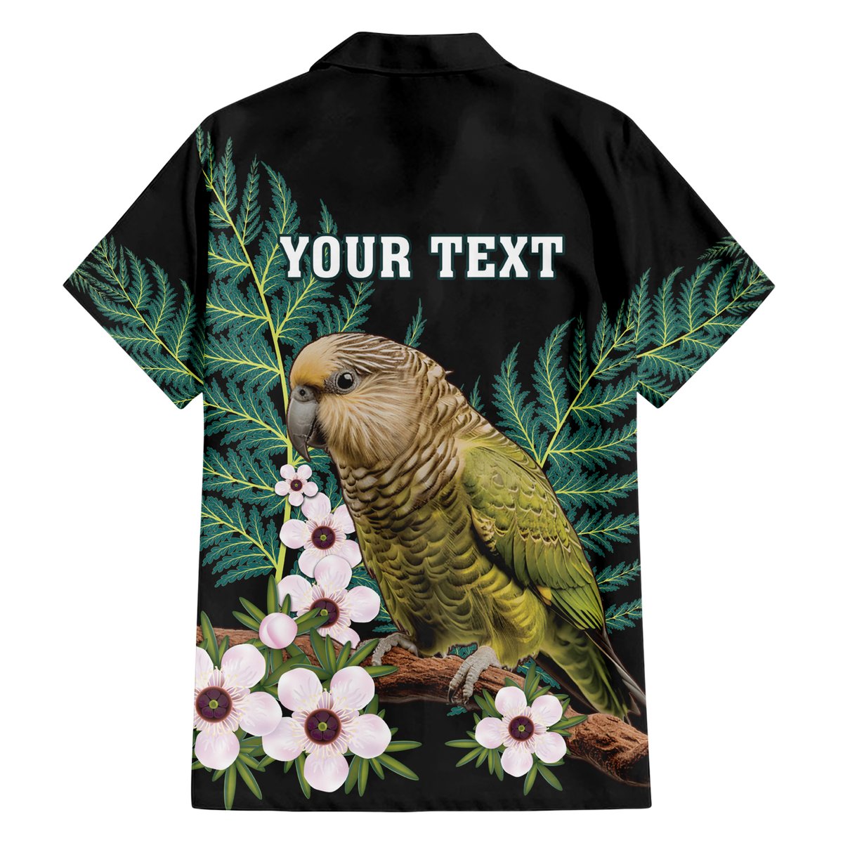 Personalised New Zealand Kakapo Hawaiian Shirt Aotearoa Fern With Manuka LT14 - Polynesian Pride