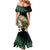 Personalised New Zealand Kakapo Mermaid Dress Aotearoa Fern With Manuka